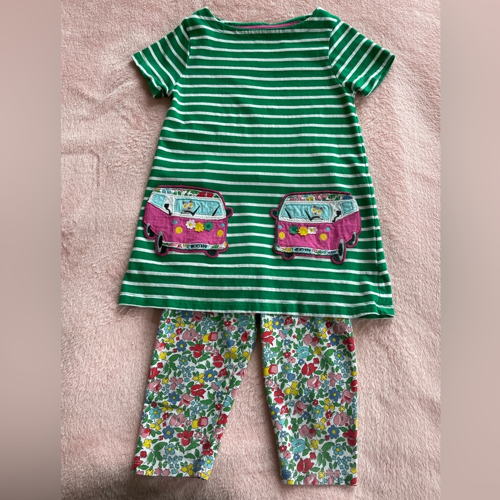 Boden girls tunic size 6-7y w/matching cropped leggings size 7-8y Bundle & Save!